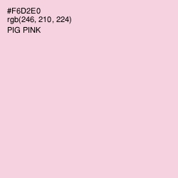 #F6D2E0 - Pig Pink Color Image